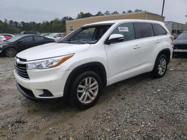 Image 1 of 2016 TOYOTA HIGHLANDER LE 2016 with VIN 5TDZKRFH1GS168059