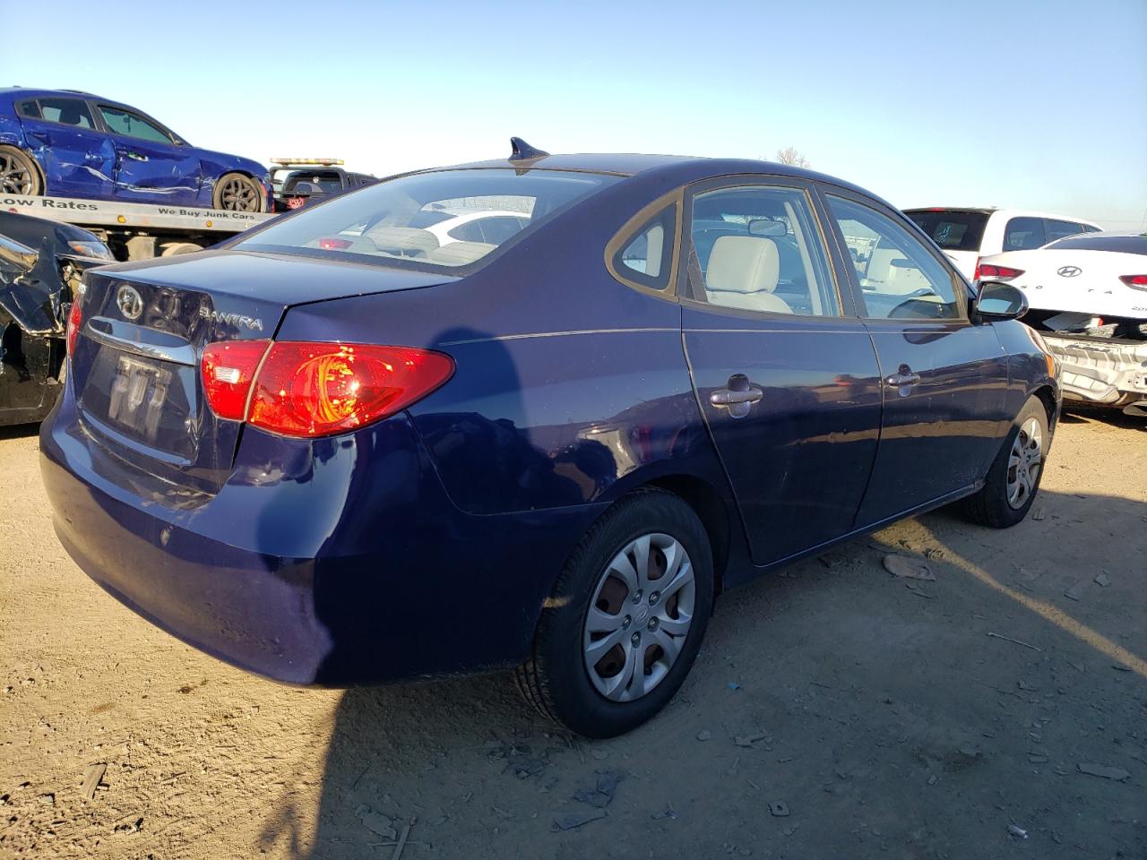 Image 3 of 2010 HYUNDAI ELANTRA BLUE 2010 with VIN KMHDU4AD7AU141118