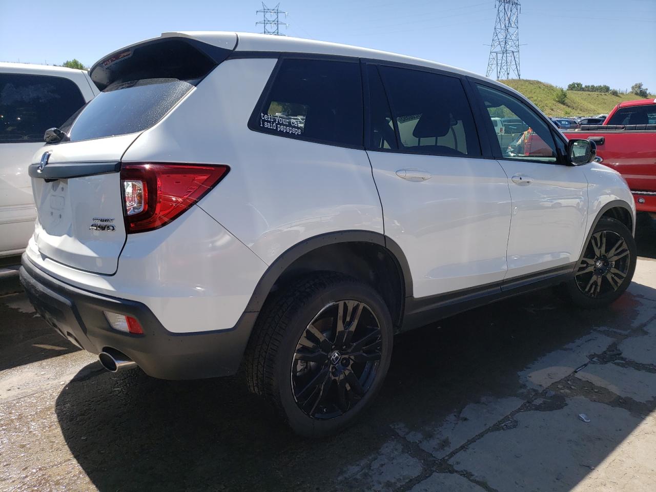 Image 3 of 2021 HONDA PASSPORT SPORT 2021 with VIN 5FNYF8H23MB030025