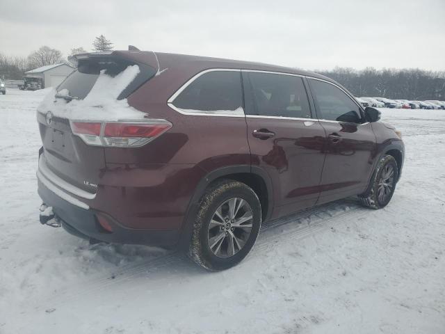 Image 3 of 2016 TOYOTA HIGHLANDER LE 2016 with VIN 5TDBKRFH1GS307950