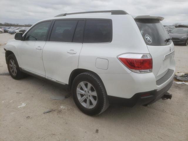 Image 2 of 2013 TOYOTA HIGHLANDER BASE 2013 with VIN 5TDZK3EH2DS132875