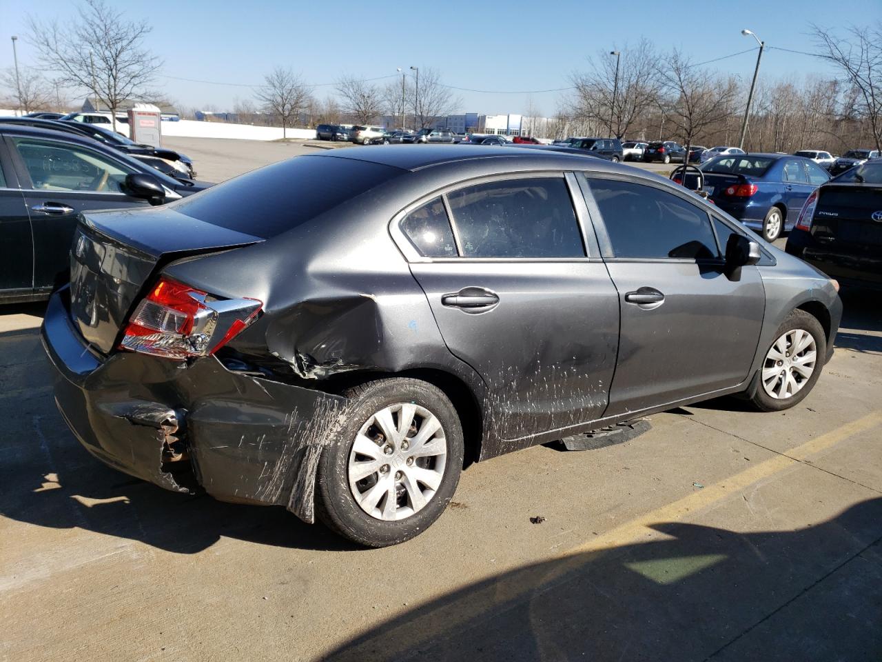 Image 3 of 2012 HONDA CIVIC LX 2012 with VIN 19XFB2F58CE069033