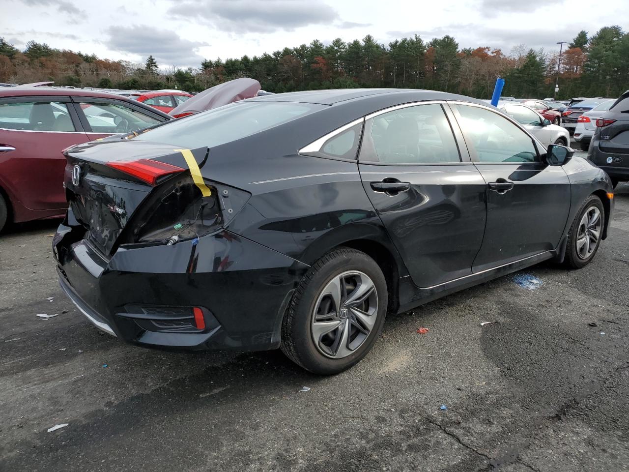 Image 3 of 2019 HONDA CIVIC LX 2019 with VIN 2HGFC2F69KH574265