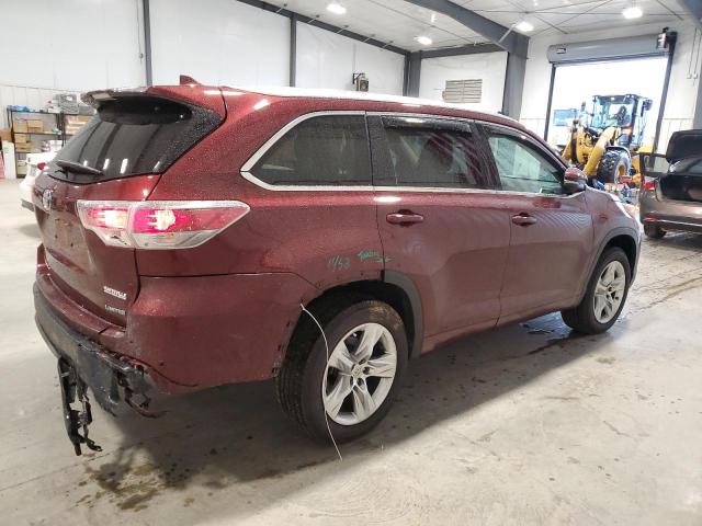Image 3 of 2015 TOYOTA HIGHLANDER LIMITED 2015 with VIN 5TDYKRFH3FS082584