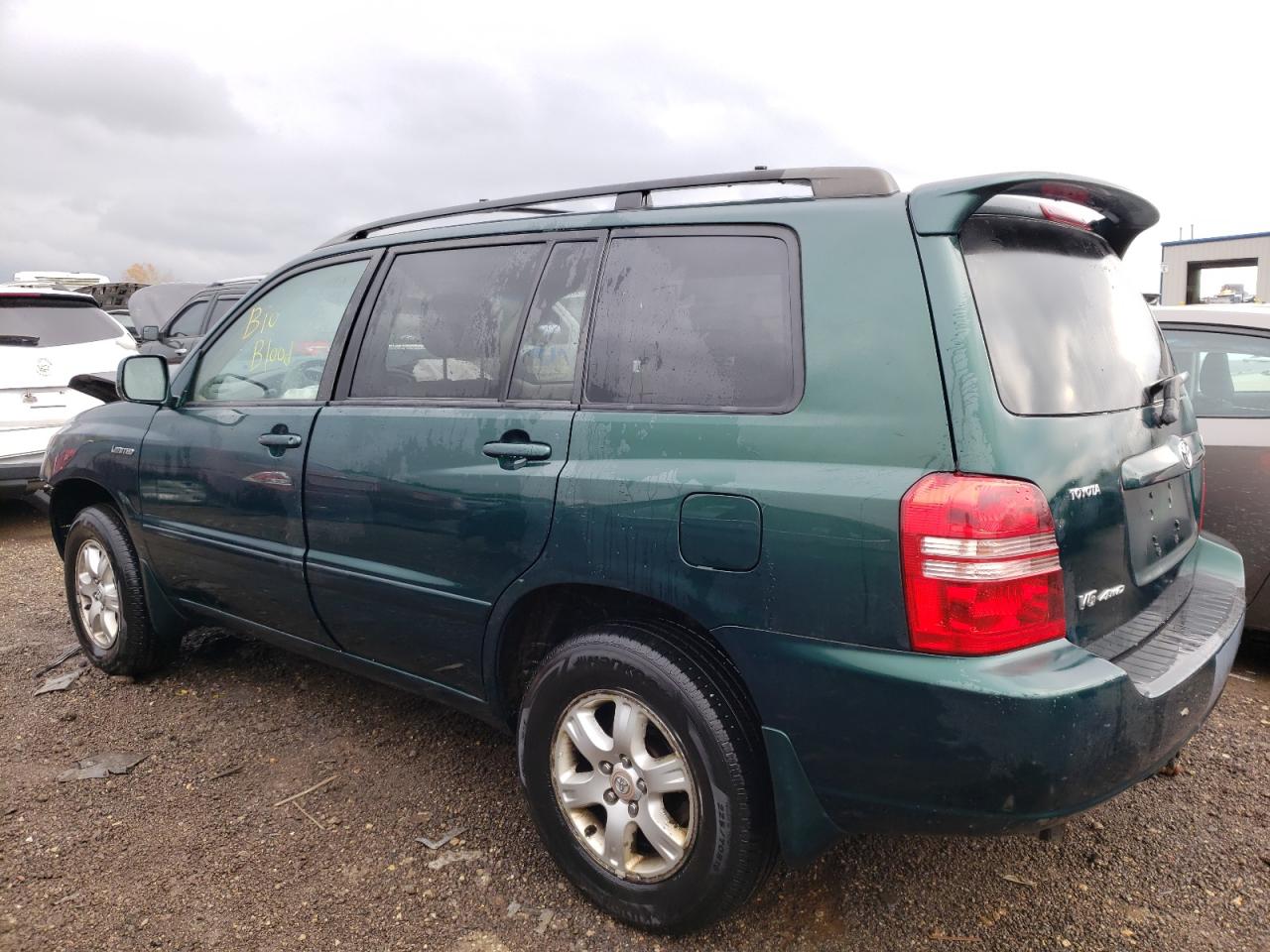 Image 2 of 2002 TOYOTA HIGHLANDER LIMITED 2002 with VIN JTEHF21A120043037