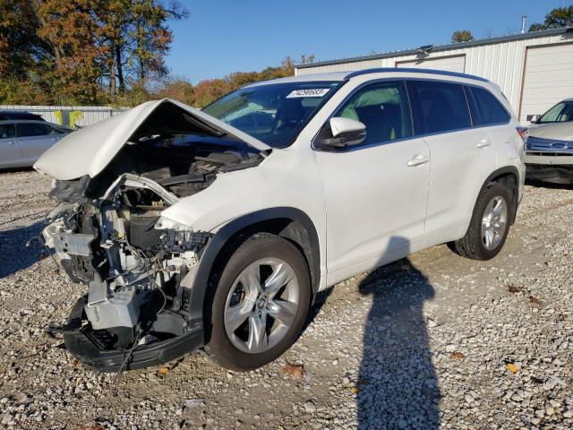 Image 1 of 2016 TOYOTA HIGHLANDER LIMITED 2016 with VIN 5TDDKRFH0GS255512