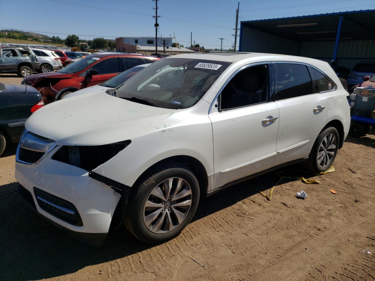 Image 1 of 2015 ACURA MDX TECHNOLOGY 2015 with VIN 5FRYD4H45FB023644