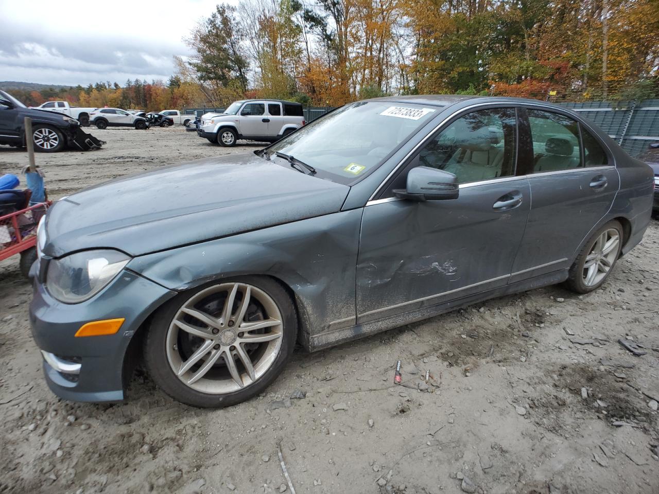 Image 1 of 2012 MERCEDES-BENZ C 300 4MATIC 2012 with VIN WDDGF8BB7CA704954