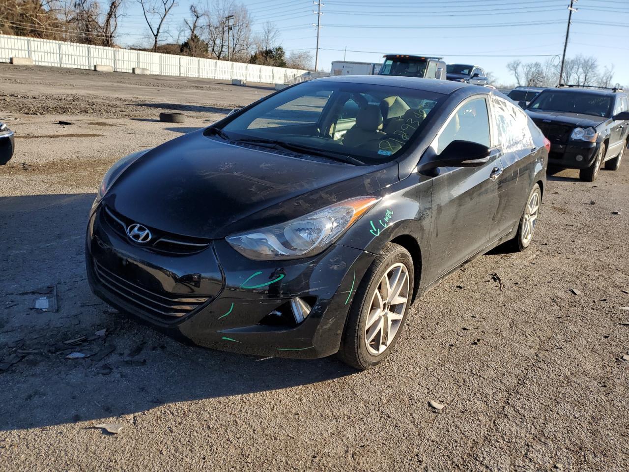Image 1 of 2012 HYUNDAI ELANTRA GLS 2012 with VIN 5NPDH4AEXCH093158