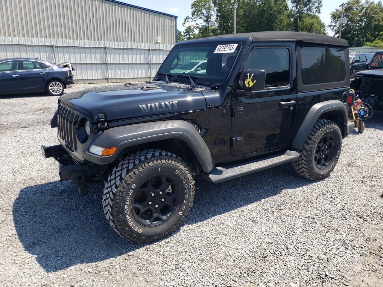 Image 1 of 2022 JEEP WRANGLER SPORT 2022 with VIN 1C4HJXAG1NW230607