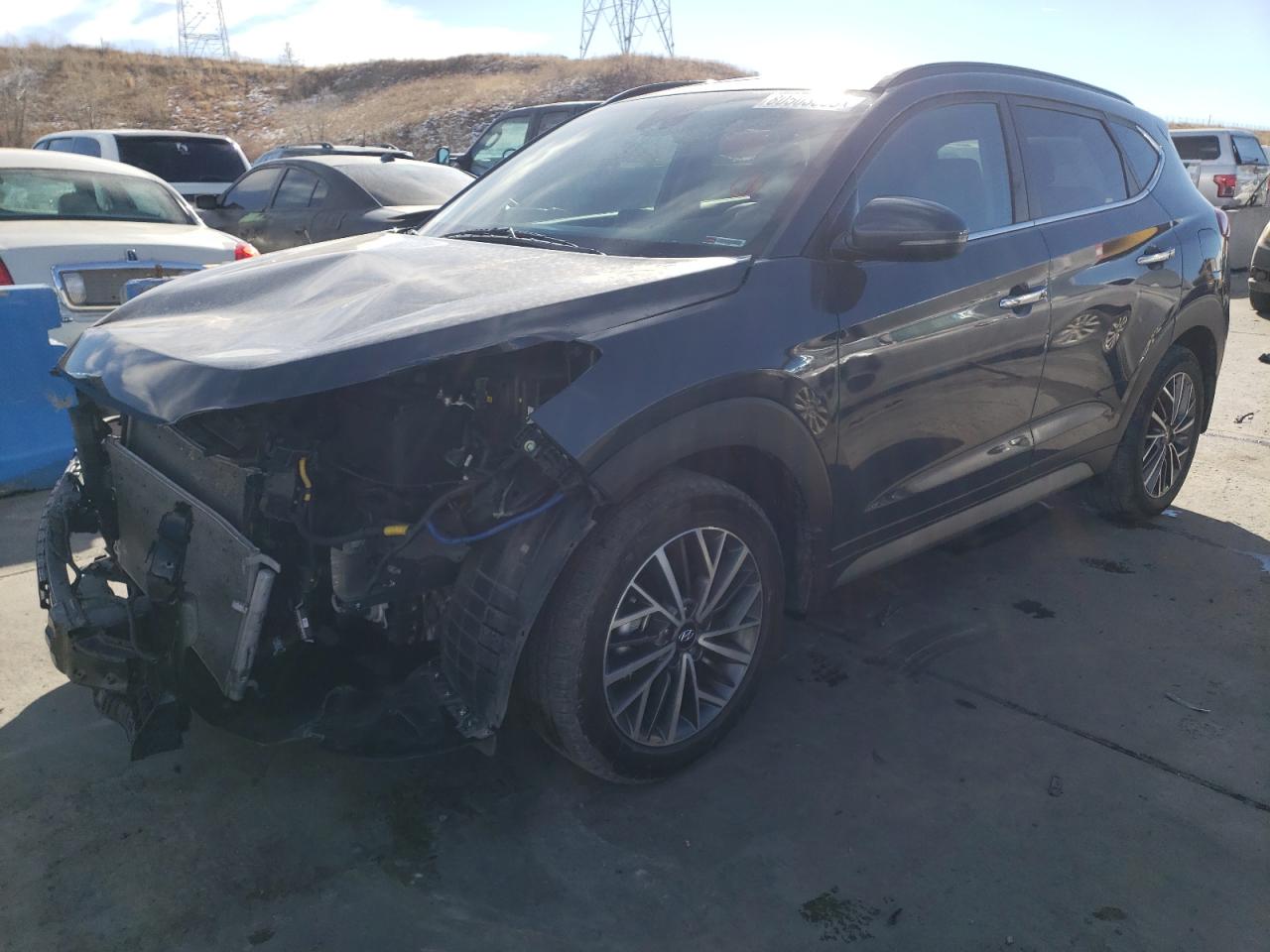 Image 1 of 2021 HYUNDAI TUCSON LIMITED 2021 with VIN KM8J3CAL5MU313562
