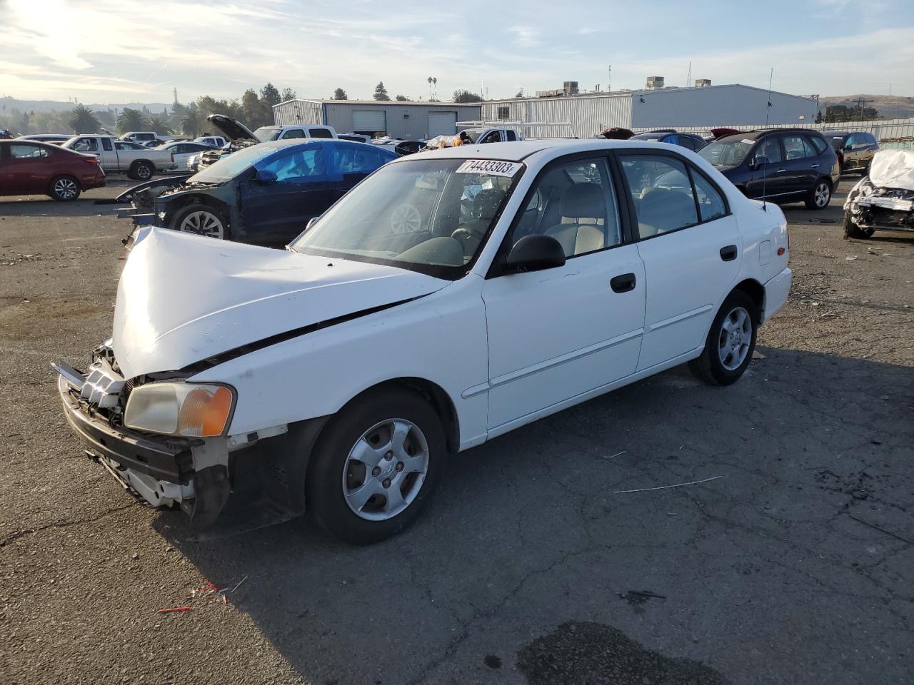 Image 1 of 2002 HYUNDAI ACCENT GL 2002 with VIN KMHCG45C62U358889