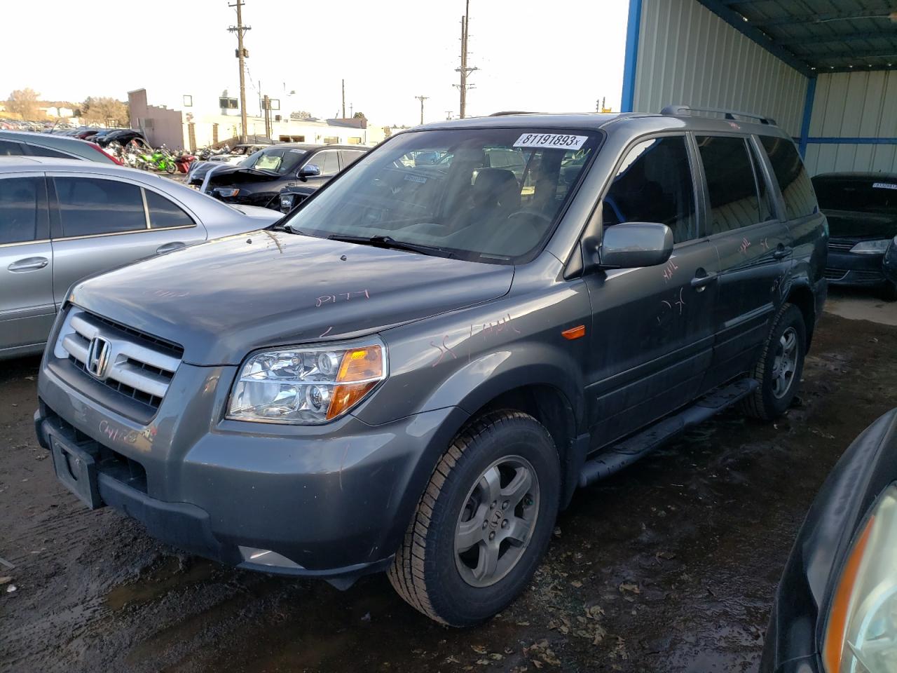 Изображение 1 2007 HONDA PILOT EXL 2007 с VIN 2HKYF18747H506713