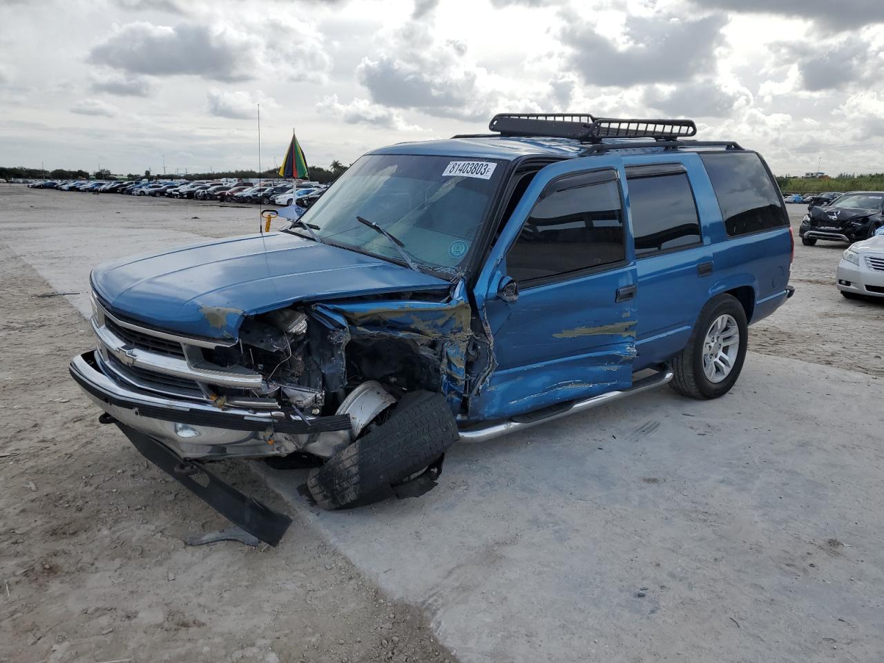 Image 1 of 1996 CHEVROLET TAHOE K1500 1996 with VIN 1GNEK13R0TJ417771