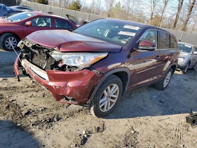 Obraz 1 z 2016 TOYOTA HIGHLANDER LE 2016 z VIN 5TDZKRFH2GS174341