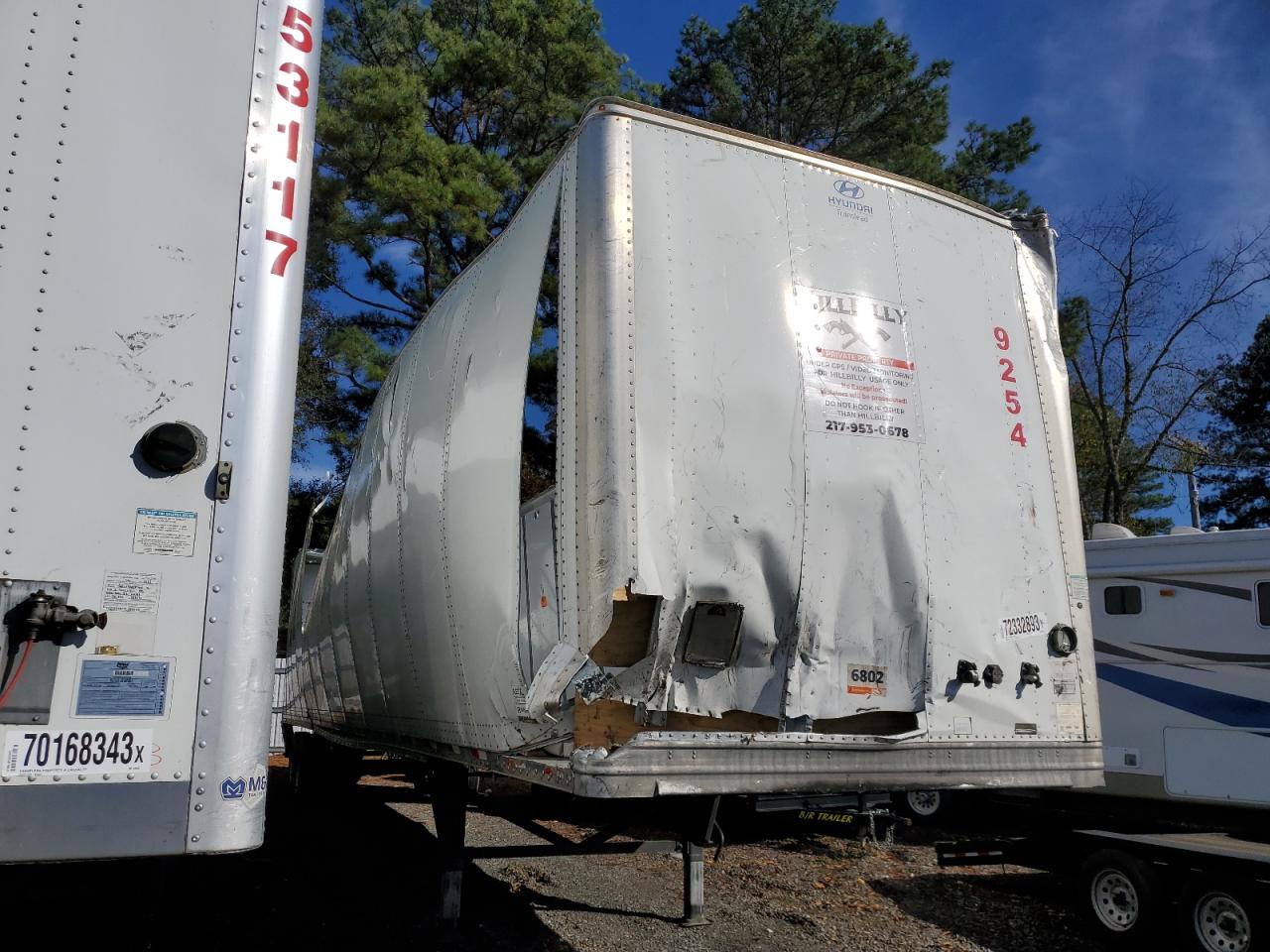 Image 1 of 2019 HYUNDAI TRAILER 2019 with VIN 3H3V532C9KR838016