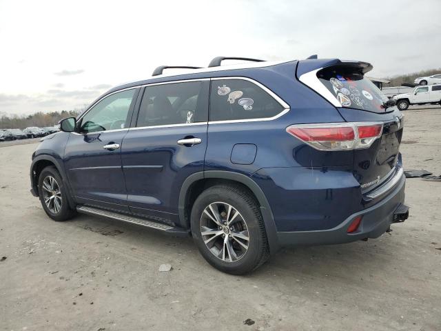 Image 2 of 2016 TOYOTA HIGHLANDER XLE 2016 with VIN 5TDJKRFH1GS317082