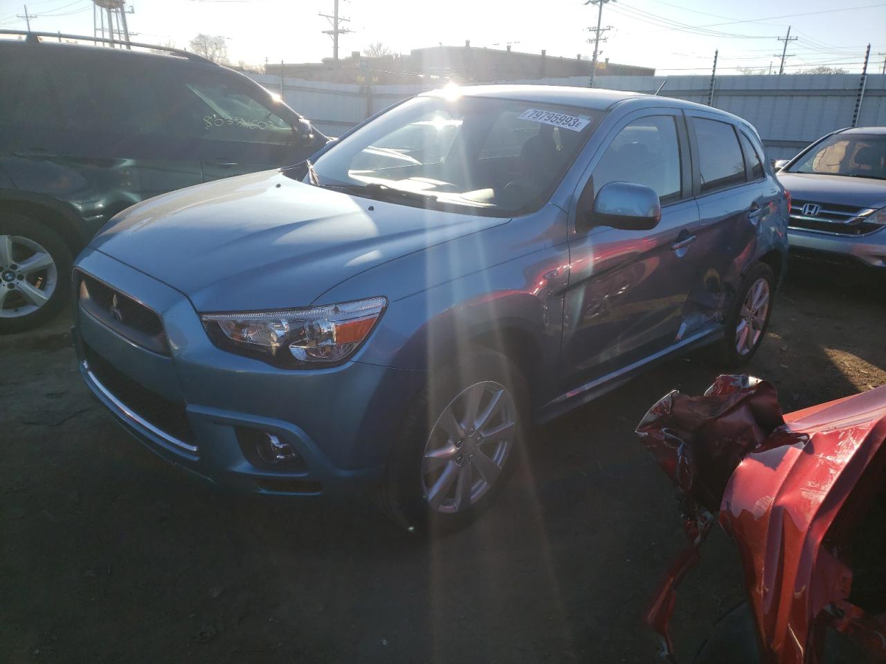 Image 1 of 2012 MITSUBISHI OUTLANDER SPORT SE 2012 with VIN JA4AP4AU5CZ008243