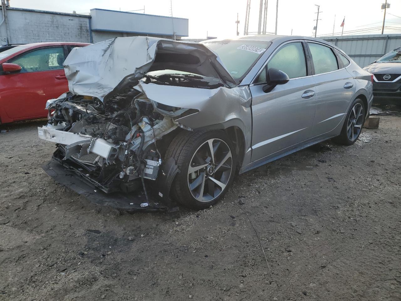 Image 1 of 2021 HYUNDAI SONATA SEL PLUS 2021 with VIN 5NPEJ4J20MH090706