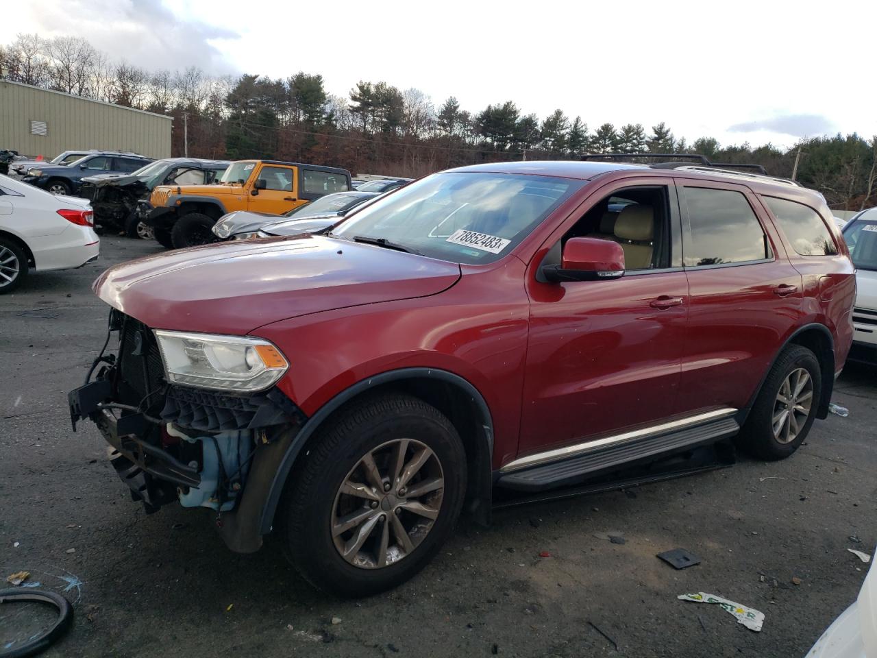 Image 1 of 2014 DODGE DURANGO LIMITED 2014 with VIN 1C4RDJDG8EC451112