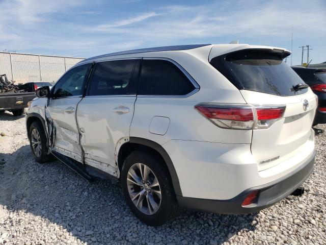 Image 2 of 2015 TOYOTA HIGHLANDER XLE 2015 with VIN 5TDKKRFH4FS069686
