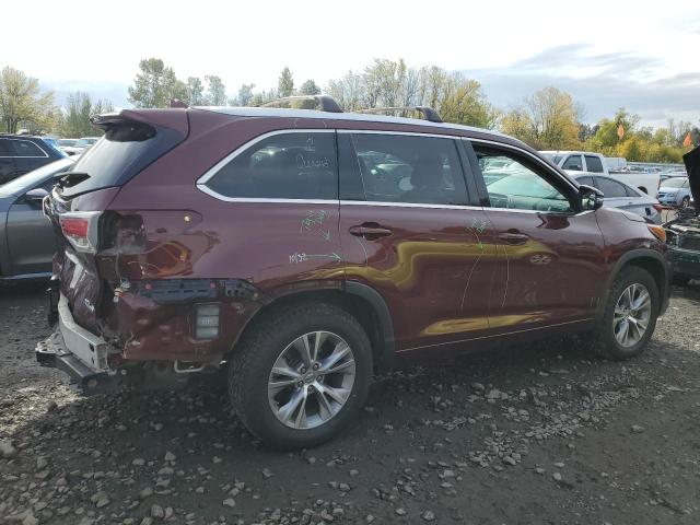 Image 3 of 2015 TOYOTA HIGHLANDER XLE 2015 with VIN 5TDJKRFH5FS110418
