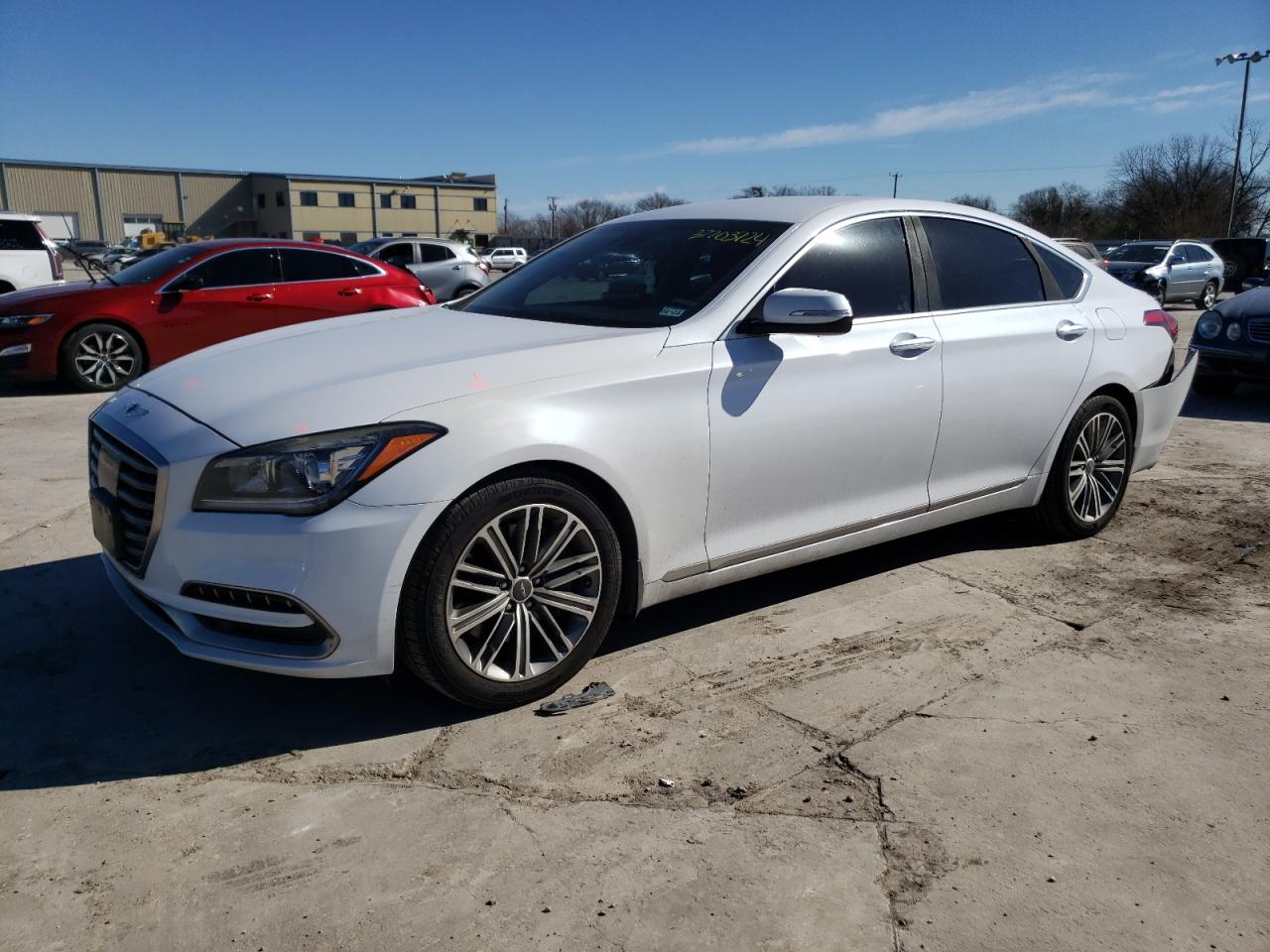 Image 1 of 2018 GENESIS G80 BASE 2018 with VIN KMHGN4JE4JU262885