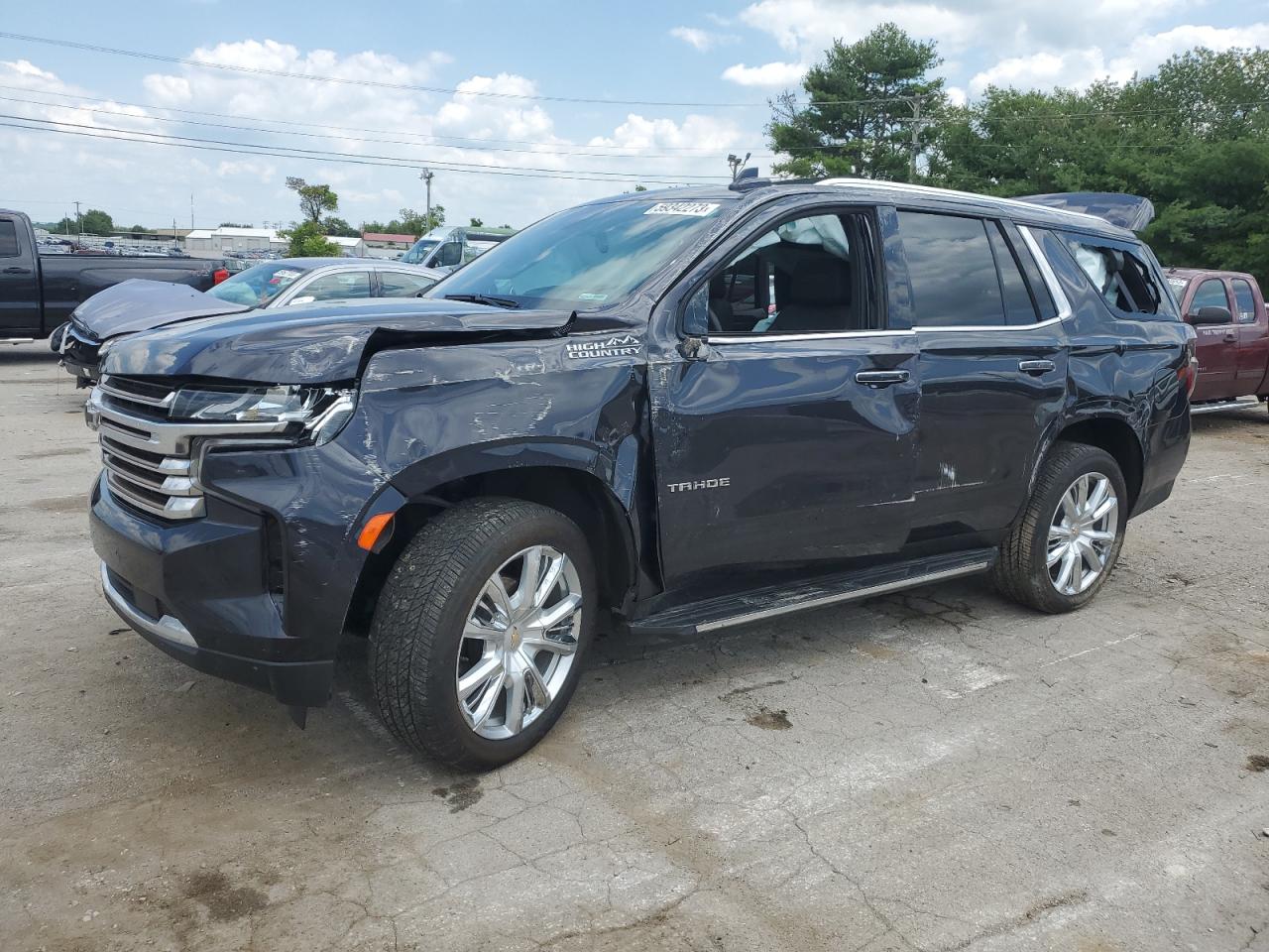 Image 1 of 2022 CHEVROLET TAHOE K1500 HIGH COUNTRY 2022 with VIN 1GNSKTKLXNR361063