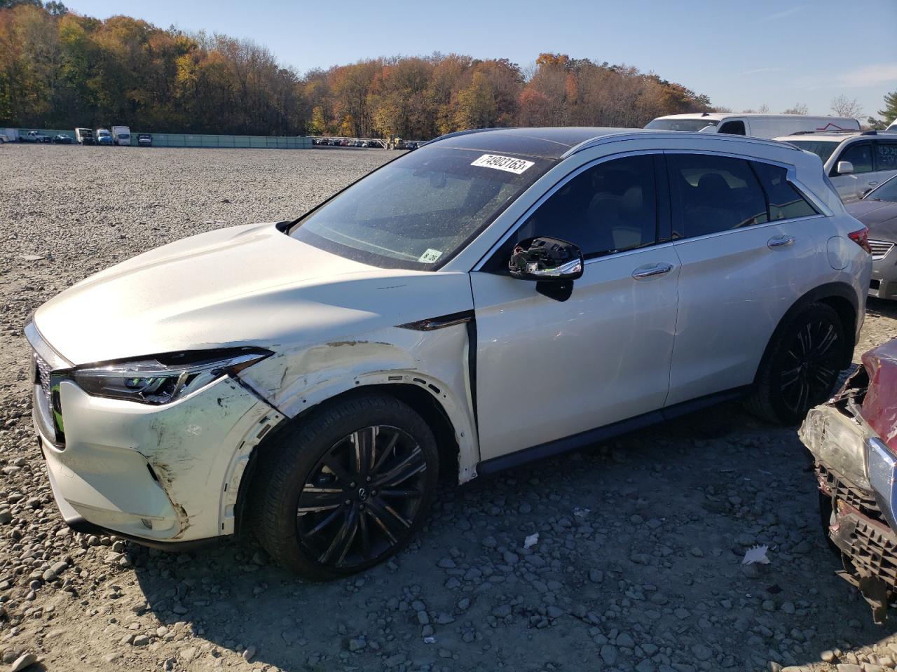 Image 1 of 2021 INFINITI QX50 LUXE 2021 with VIN 3PCAJ5BB3MF114482
