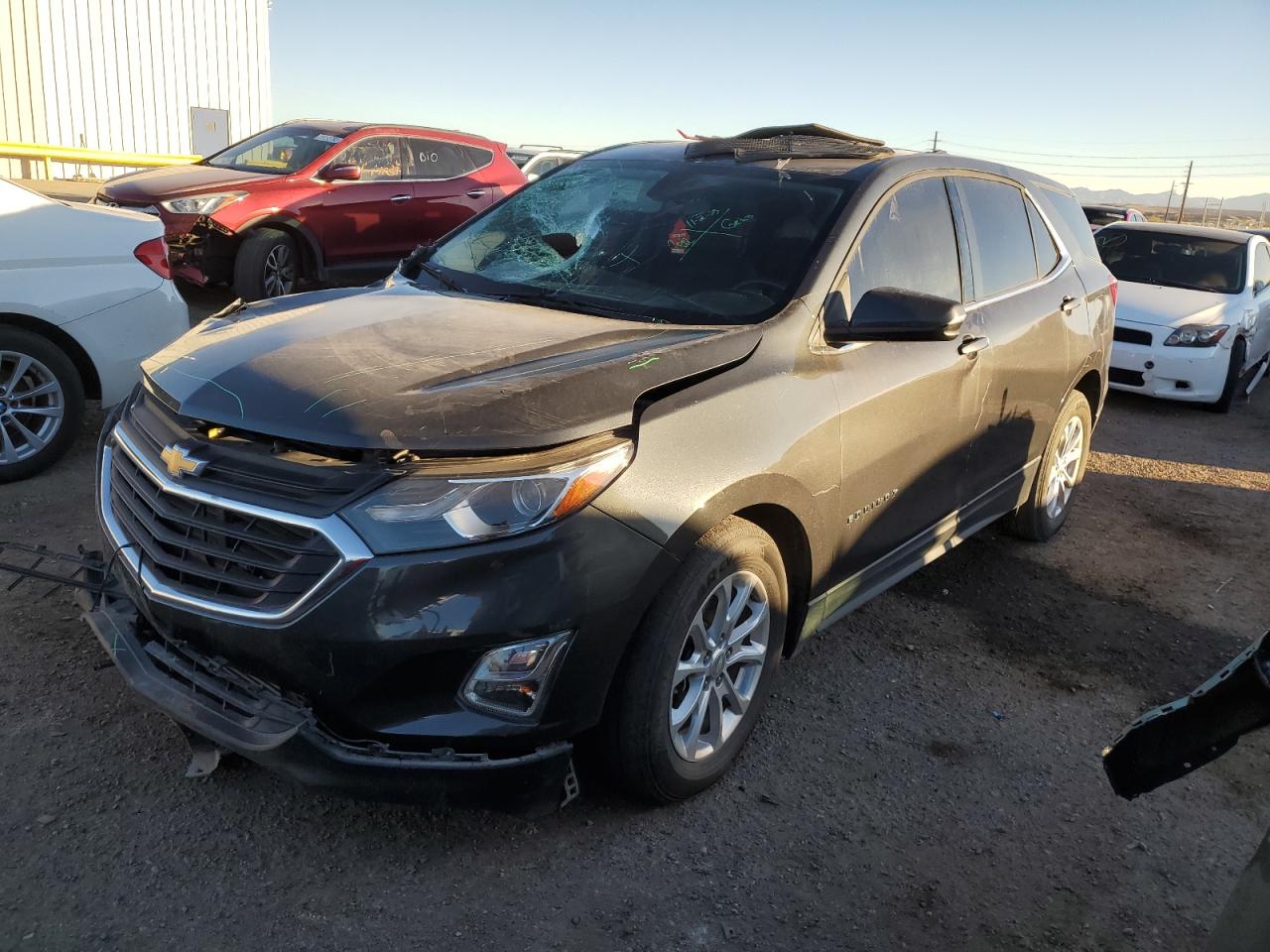 Image 1 of 2018 CHEVROLET EQUINOX LT 2018 with VIN 3GNAXJEV7JS520658