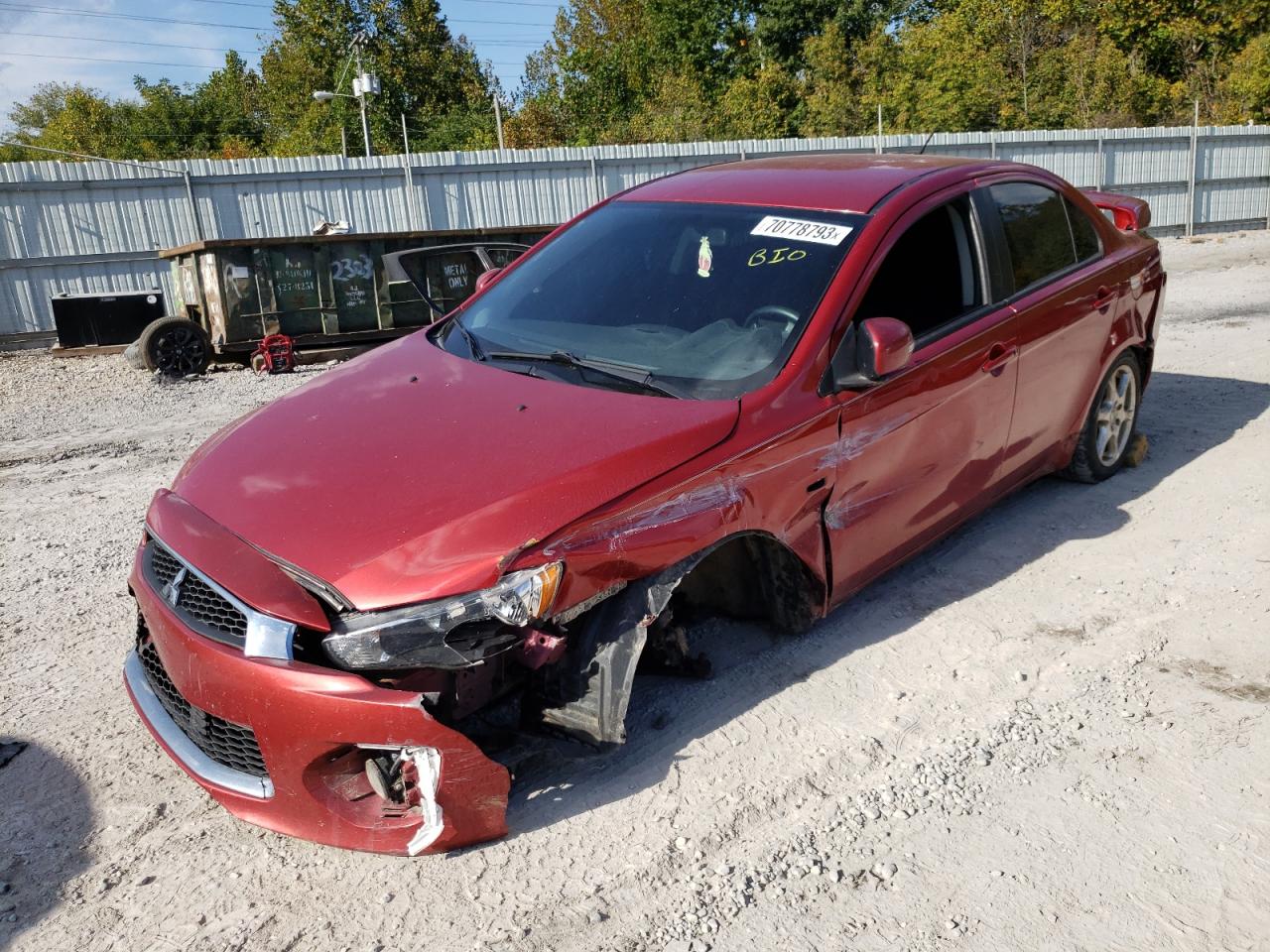 Image 1 of 2017 MITSUBISHI LANCER ES 2017 with VIN JA32V2FW9HU001667