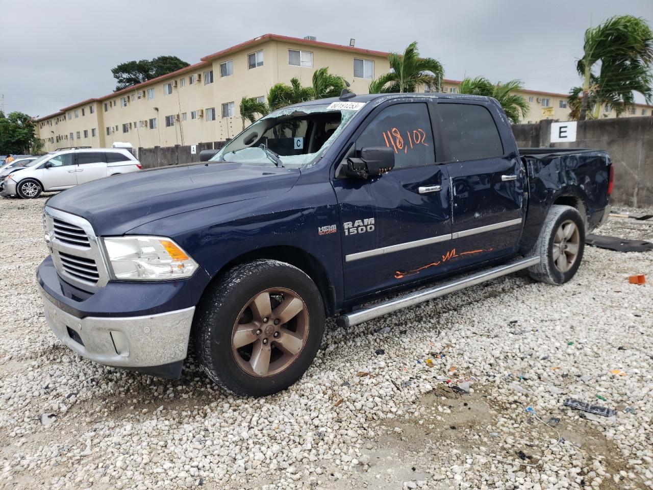 Image 1 of 2016 RAM 1500 SLT 2016 with VIN 3C6RR6LTXGG375963
