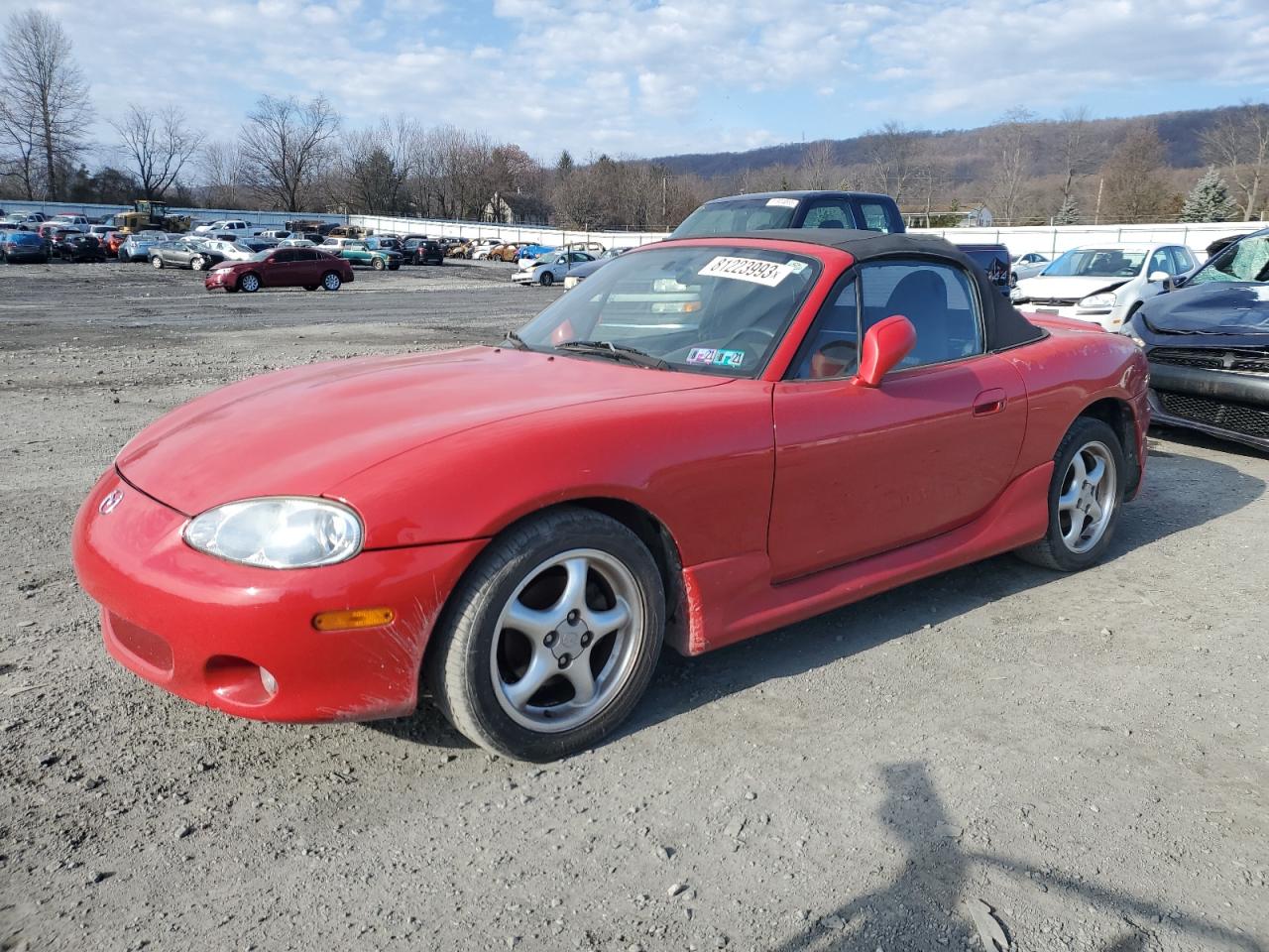 Image 1 of 2002 MAZDA MX-5 MIATA BASE 2002 with VIN JM1NB353120228998