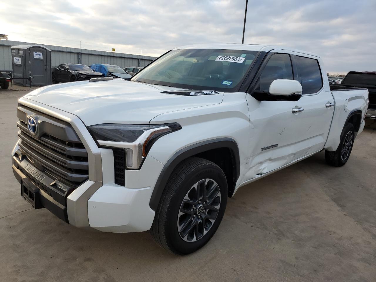 Image 1 of 2022 TOYOTA TUNDRA CREWMAX LIMITED 2022 with VIN 5TFJC5EC7NX001320