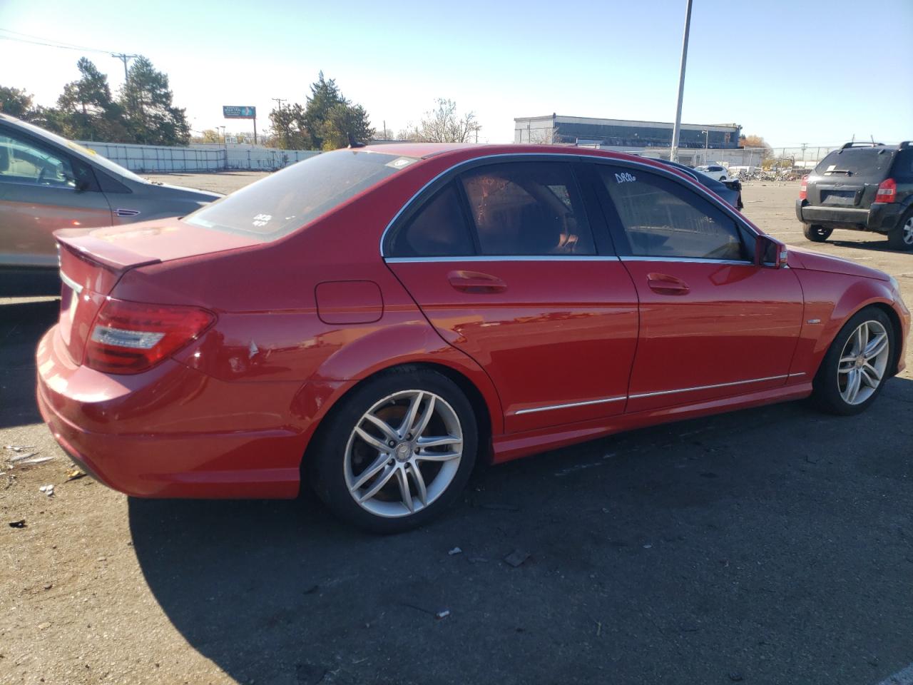 Image 3 of 2012 MERCEDES-BENZ C 250 2012 with VIN WDDGF4HBXCR233447