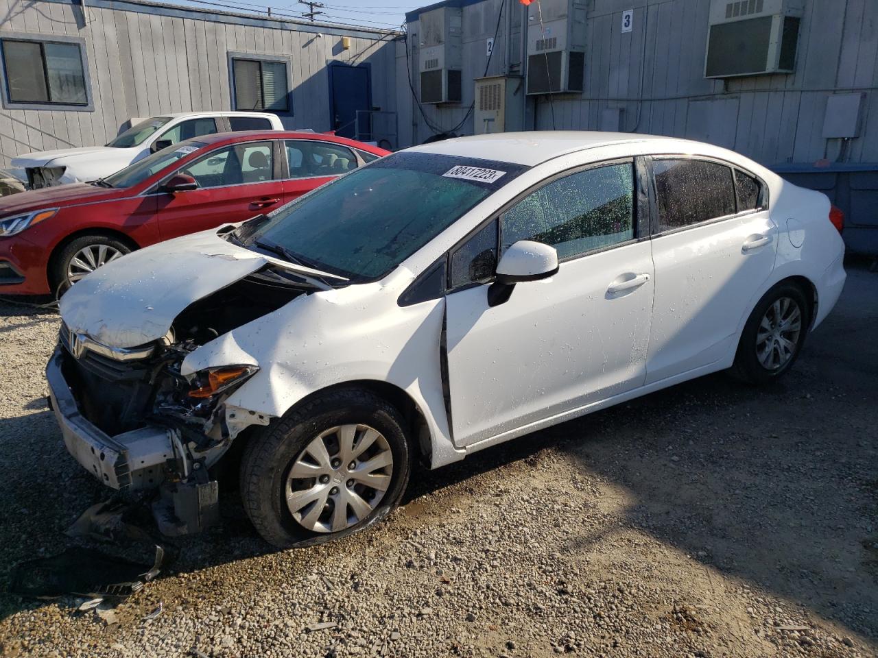 Image 1 of 2012 HONDA CIVIC LX 2012 with VIN 19XFB2F50CE350534