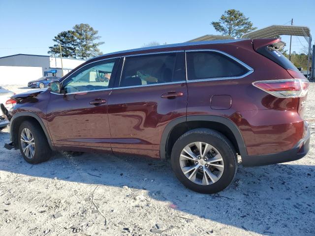 Obraz 2 z 2014 TOYOTA HIGHLANDER XLE 2014 z VIN 5TDKKRFH7ES018665