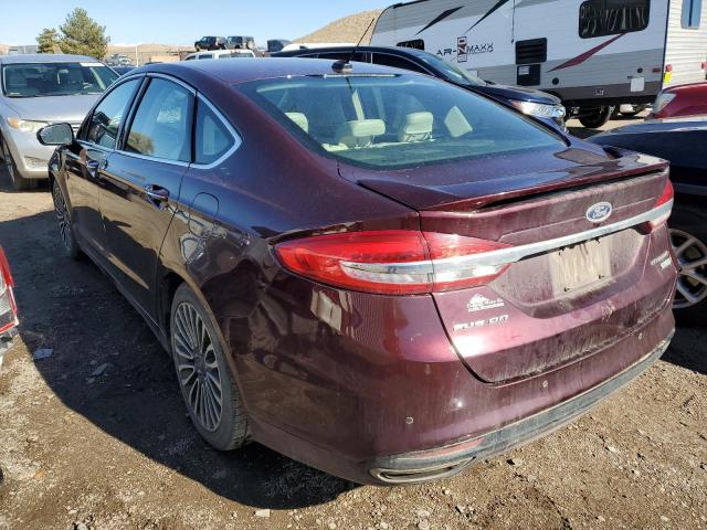 Image 2 of 2017 FORD FUSION TITANIUM 2017 with VIN 3FA6P0K97HR131719