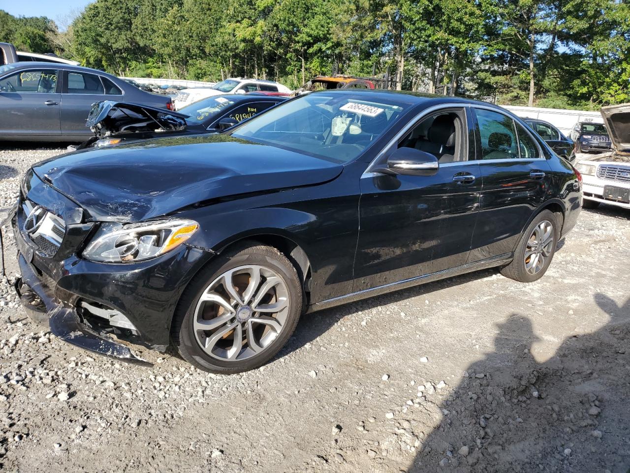 Image 1 of 2015 MERCEDES-BENZ C 300 4MATIC 2015 with VIN 55SWF4KBXFU020926