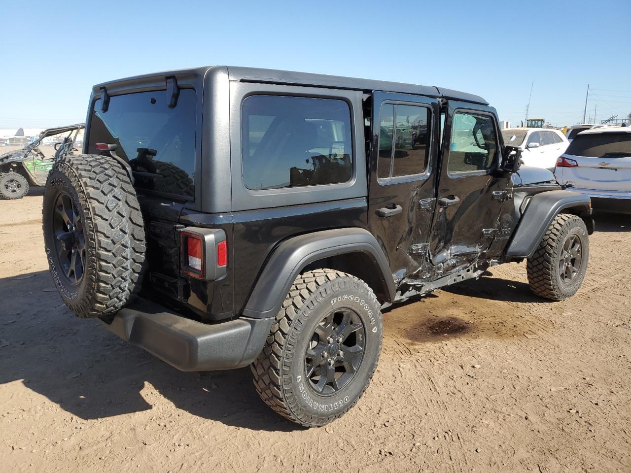 Image 3 of 2020 JEEP WRANGLER UNLIMITED SPORT 2020 with VIN 1C4HJXDG6LW234371