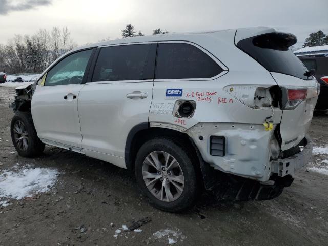 Изображение 2 2015 TOYOTA HIGHLANDER XLE 2015 с VIN 5TDJKRFH5FS125646