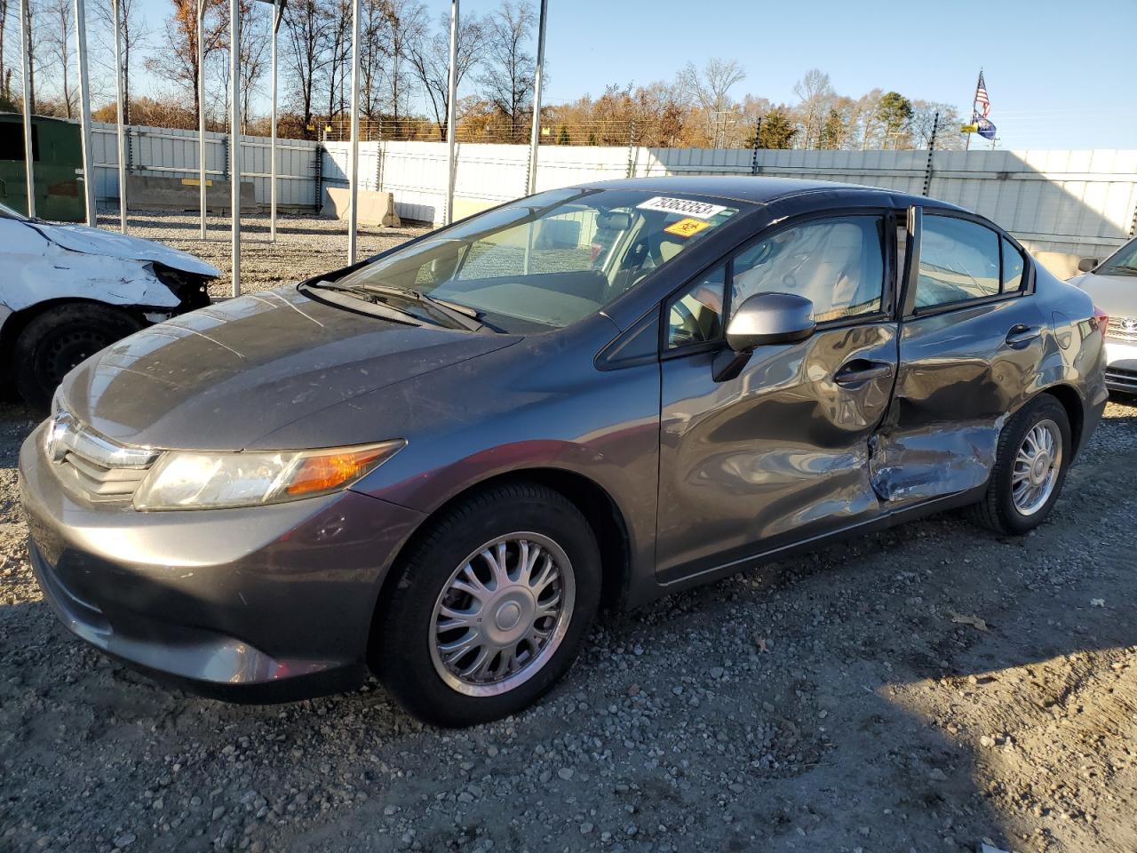 Image 1 of 2012 HONDA CIVIC LX 2012 with VIN 2HGFB2F59CH333544