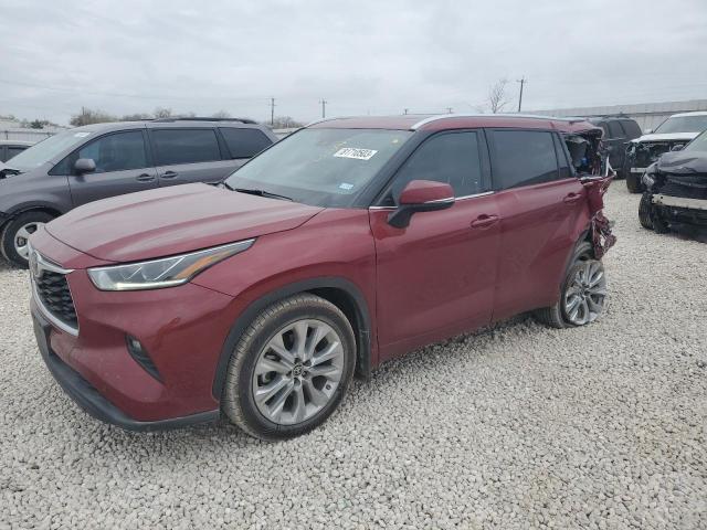 Image 1 of 2021 TOYOTA HIGHLANDER LIMITED 2021 with VIN 5TDDZRBH6MS536355