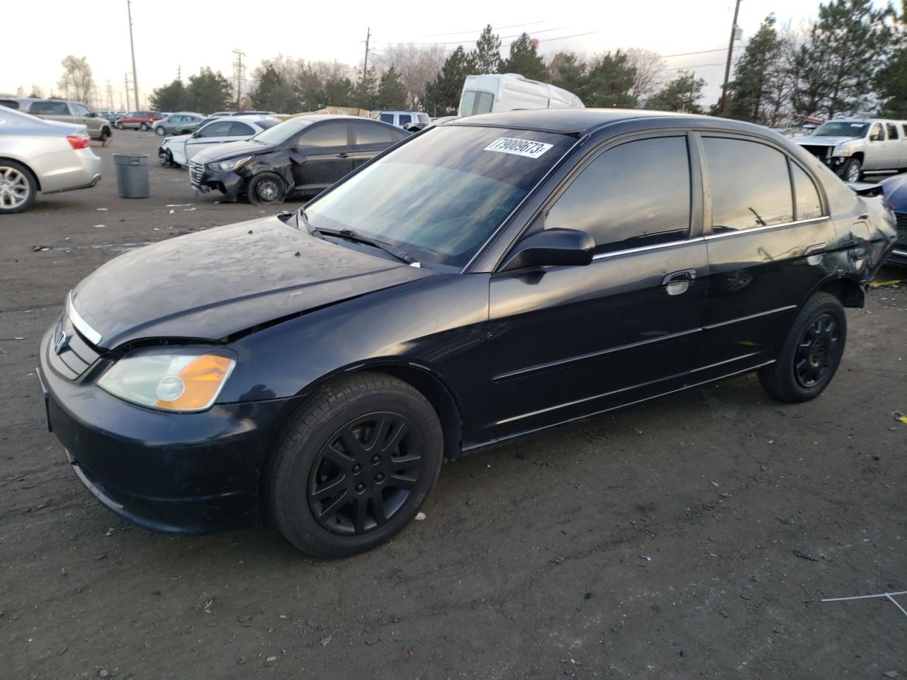 Image 1 of 2002 HONDA CIVIC LX 2002 with VIN 2HGES16522H584166