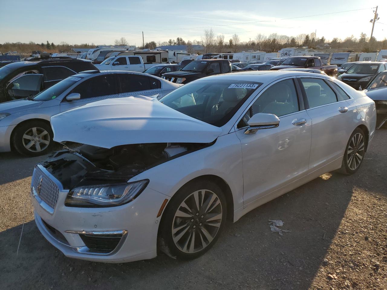 Image 1 of 2019 LINCOLN MKZ RESERVE II 2019 with VIN 3LN6L5E91KR628489