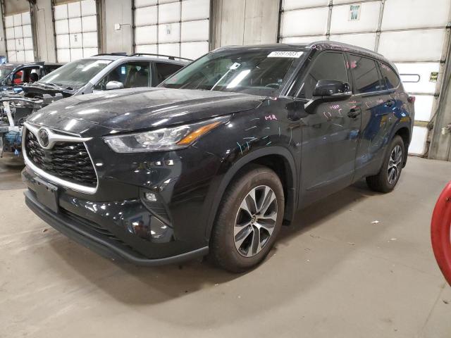 Image 1 of 2020 TOYOTA HIGHLANDER XLE 2020 with VIN 5TDGZRBH8LS029338