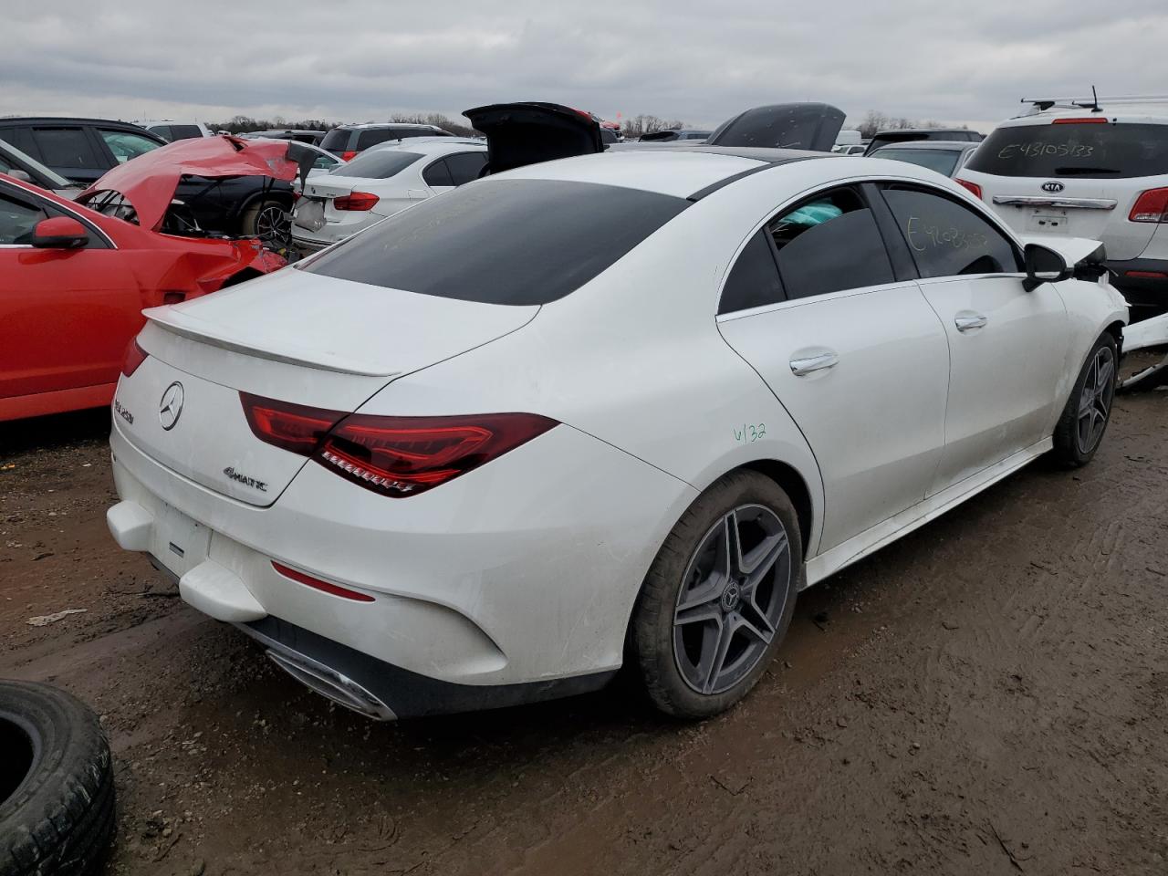 Image 3 of 2022 MERCEDES-BENZ CLA 250 4MATIC 2022 with VIN W1K5J4HBXNN274614