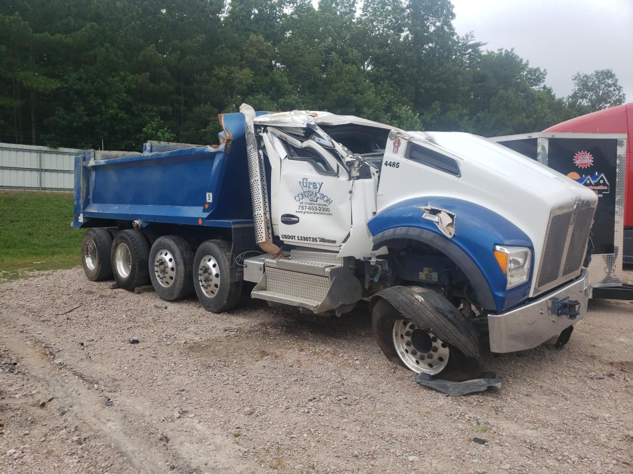 Image 1 of 2020 KENWORTH CONSTRUCTION T880 2020 with VIN 1NKZXPTX6LJ404485
