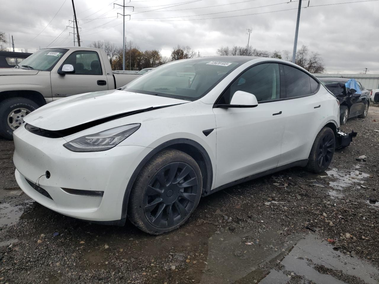 Image 1 of 2021 TESLA MODEL Y  2021 with VIN 5YJYGDED3MF124160