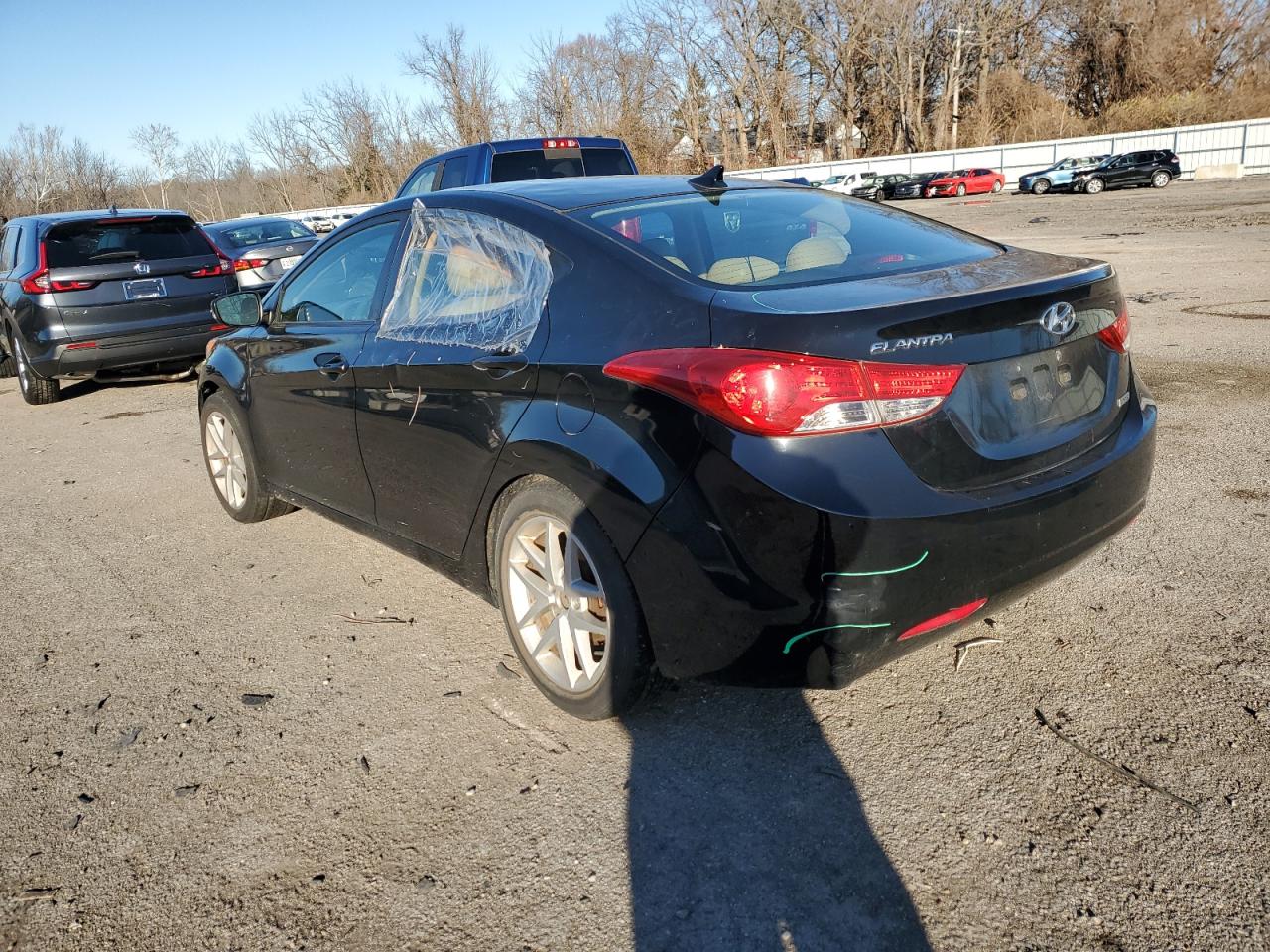Image 2 of 2012 HYUNDAI ELANTRA GLS 2012 with VIN 5NPDH4AEXCH093158